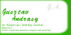 gusztav andrasy business card